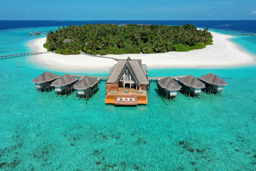 Anantara Kihavah Maldives Villas Resort - Baa Atoll, Maldives - Spa Aerial View