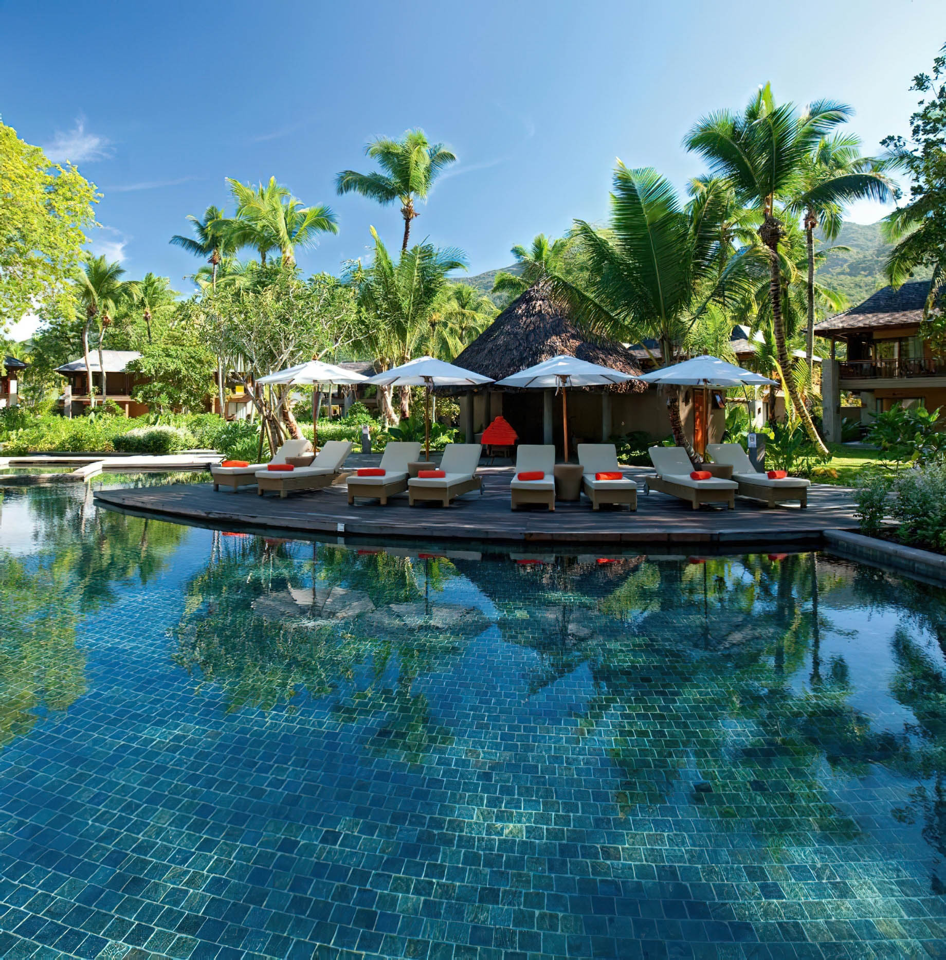 Constance Ephelia Resort - Port Launay, Mahe, Seychelles - Outdoor Pool Deck
