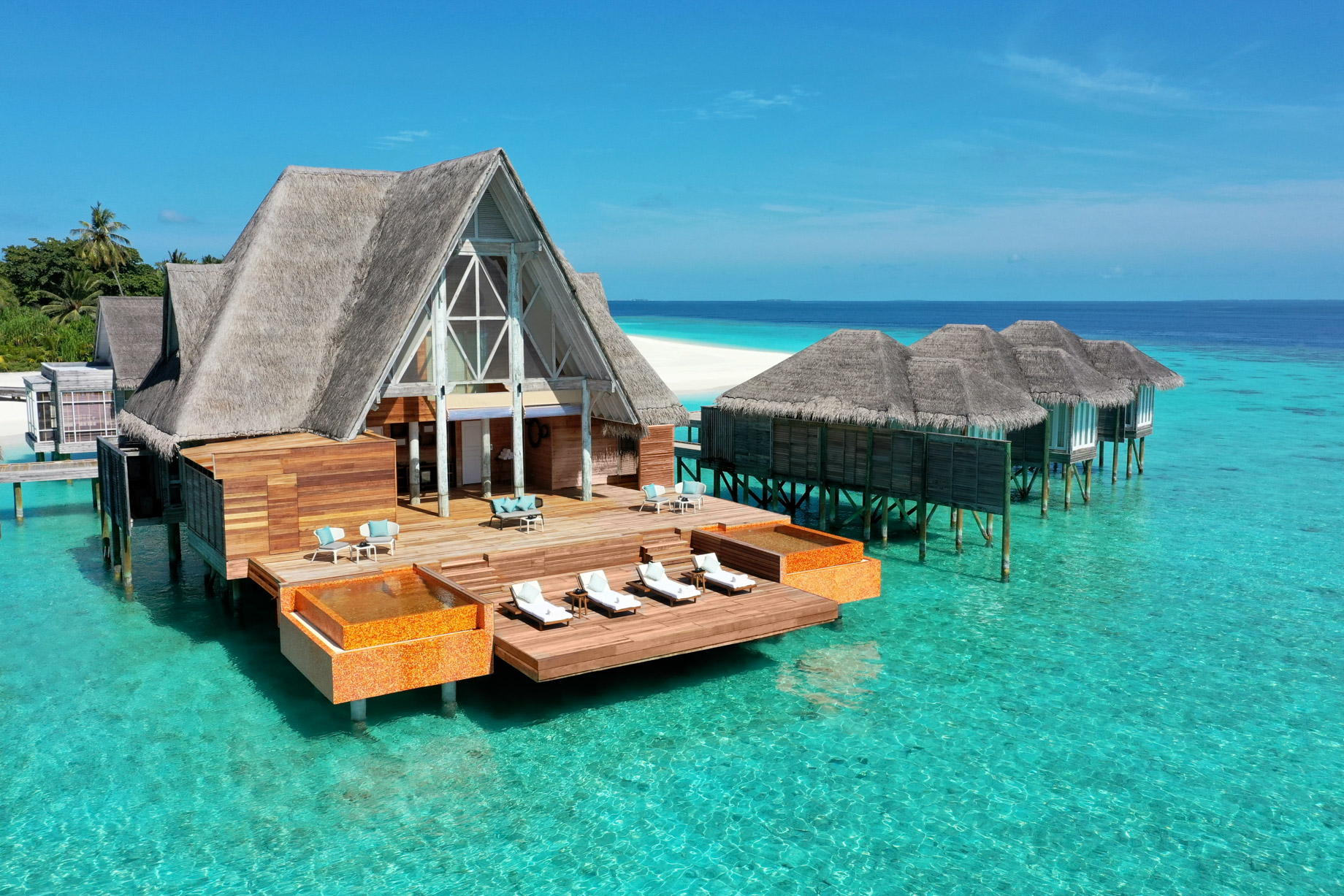 Anantara Kihavah Maldives Villas Resort – Baa Atoll, Maldives – Spa Aerial View