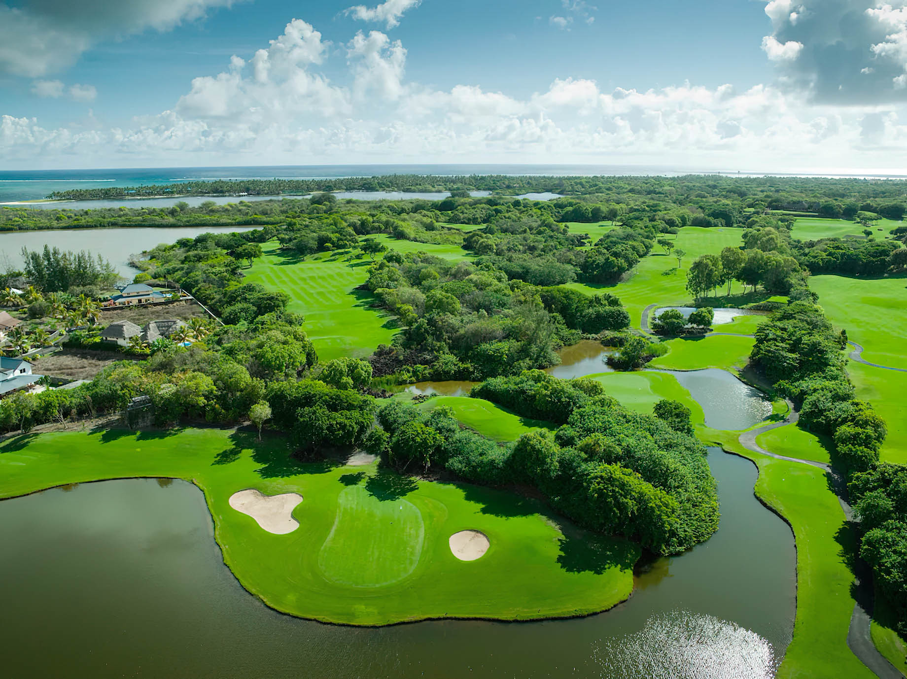 Constance Belle Mare Plage Resort – Mauritius – Golf Course Aerial View