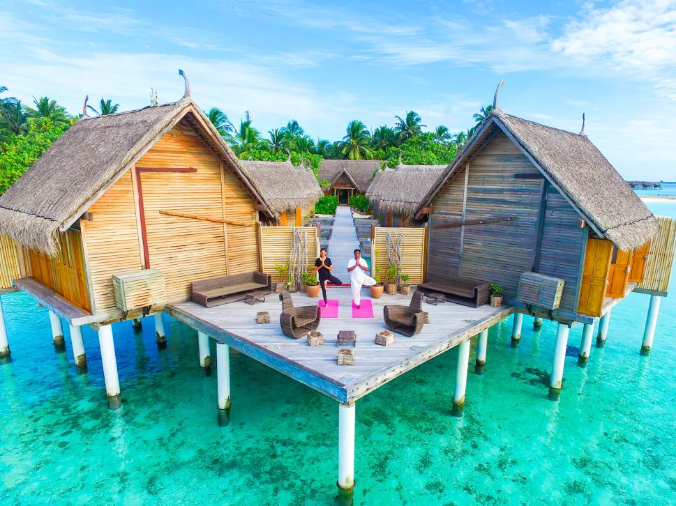 Constance Moofushi Resort - South Ari Atoll, Maldives - Overwater Spa Outdoor Yoga