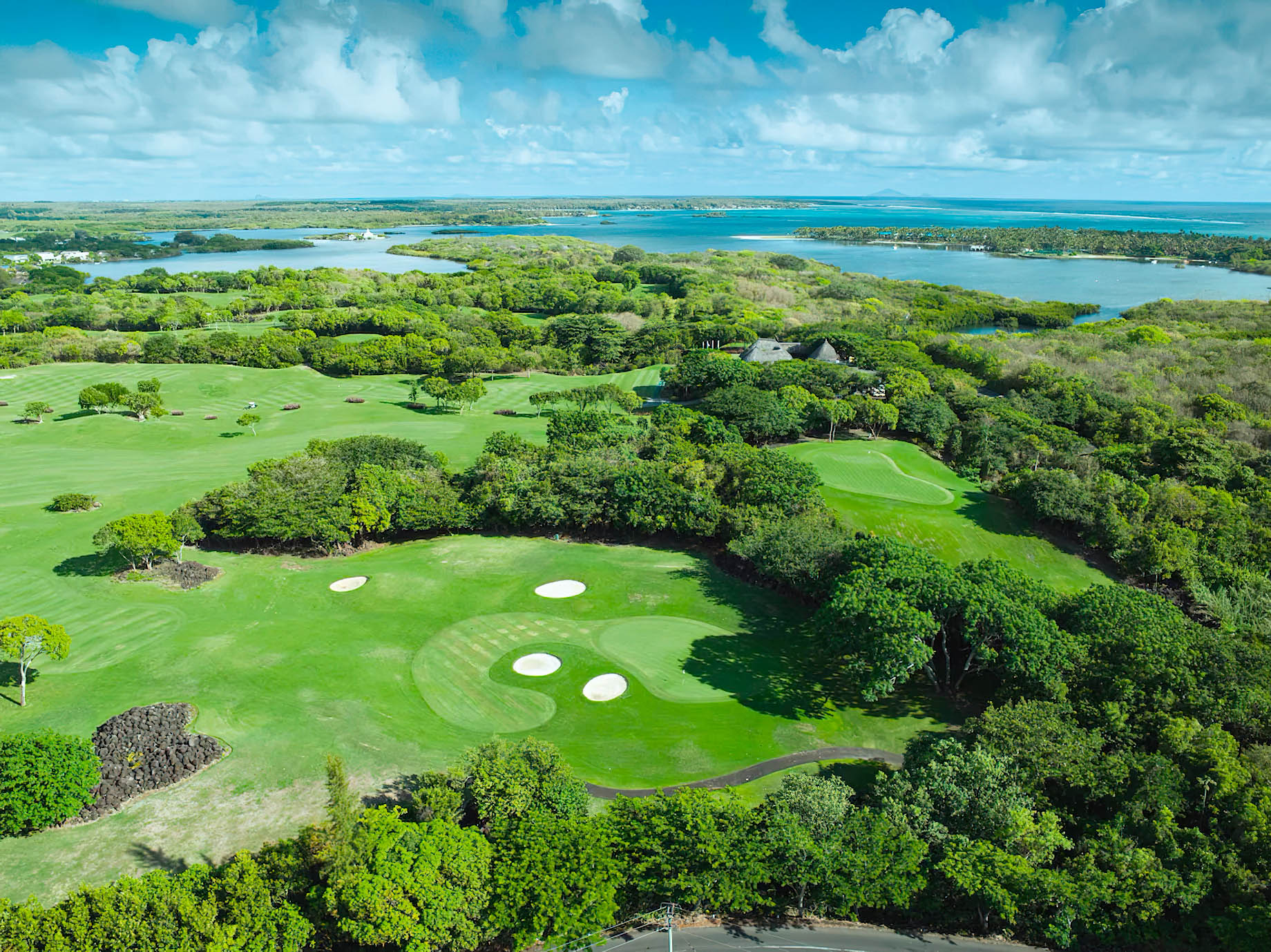 Constance Belle Mare Plage Resort – Mauritius – Golf Course Aerial View