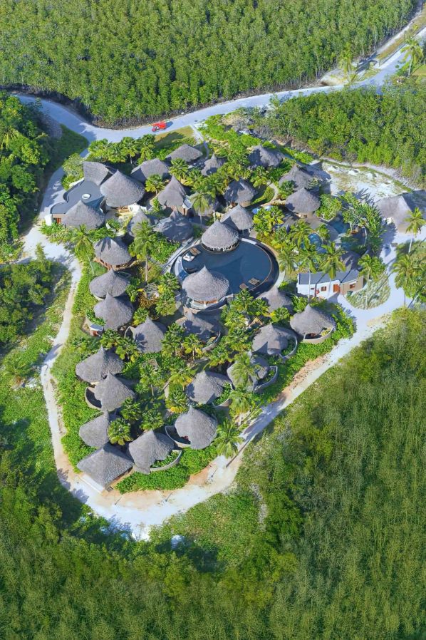 Constance Ephelia Resort - Port Launay, Mahe, Seychelles - Spa Aerial View