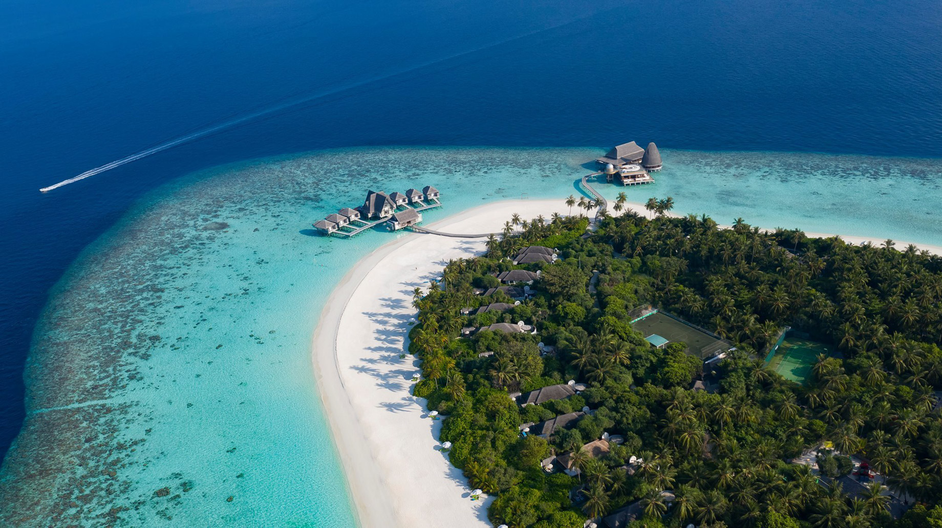 Anantara Kihavah Maldives Villas Resort – Baa Atoll, Maldives – Resort Aerial View