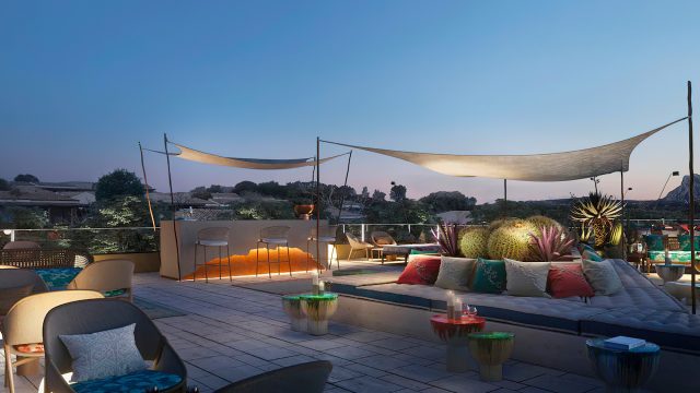 Baglioni Resort Sardinia - San Teodoro, Sardegna, Italy - Sunsert Terrace Bar Night