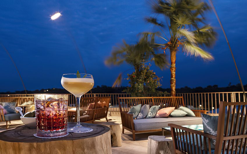 Baglioni Resort Sardinia - San Teodoro, Sardegna, Italy - Sunsert Terrace Bar Night