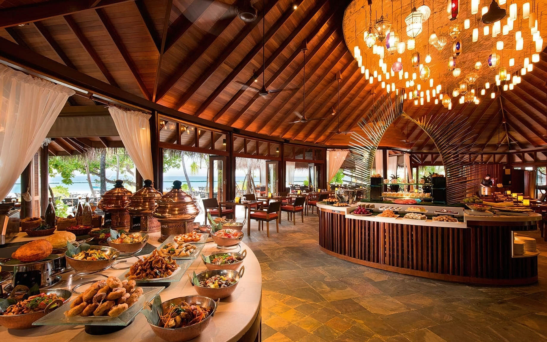 Constance Halaveli Resort – North Ari Atoll, Maldives – Jahaz Restaurant Buffet