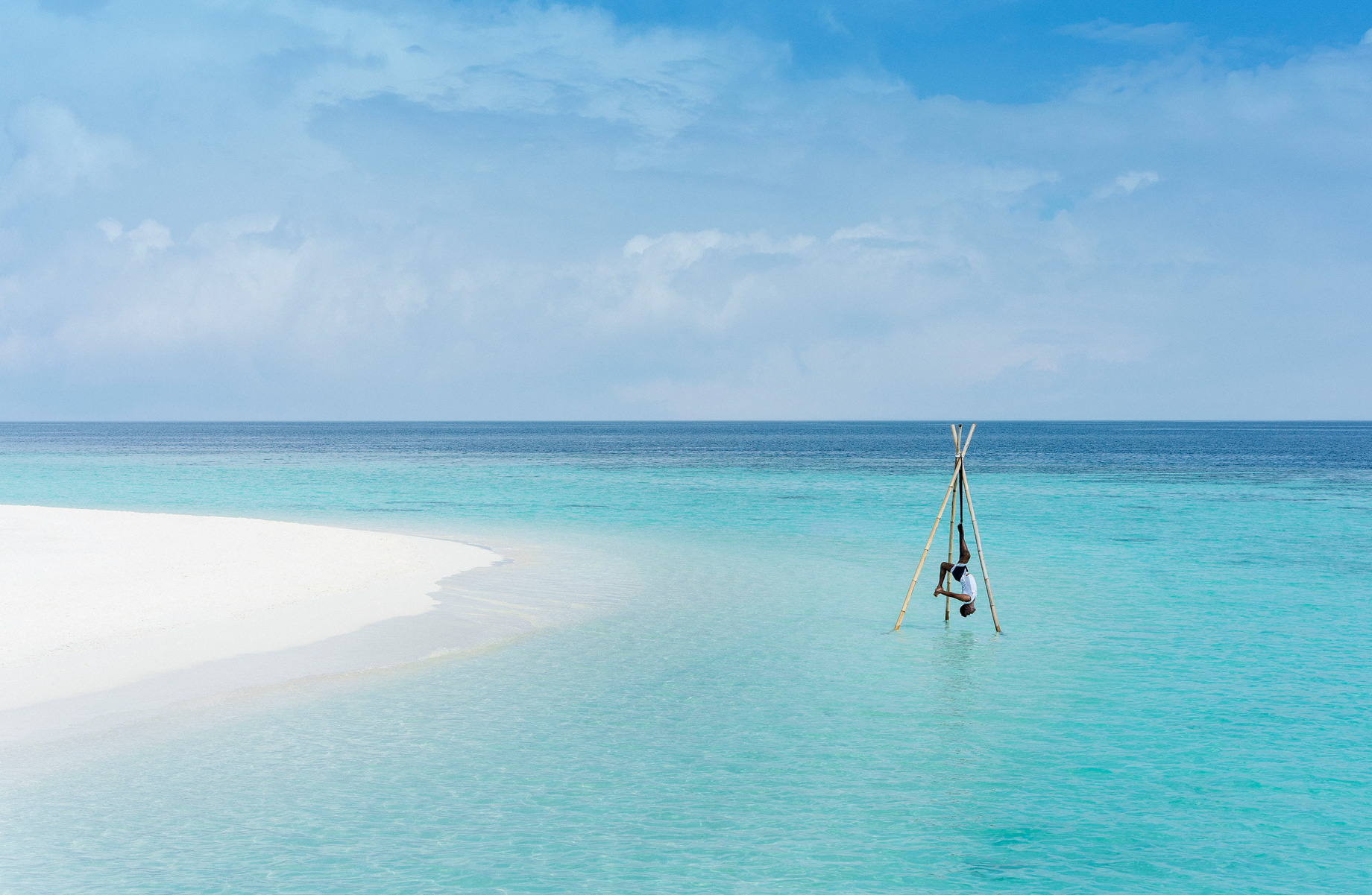 Anantara Kihavah Maldives Villas Resort – Baa Atoll, Maldives – Overwater Yoga