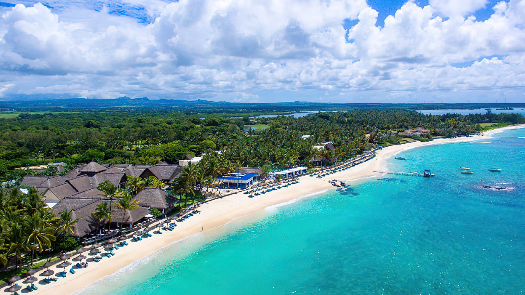 Constance Belle Mare Plage Resort – Mauritius – Resort Beach Aerial View