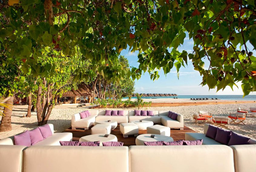 Constance Moofushi Resort - South Ari Atoll, Maldives - Outdoor Beach Lounge Chairs