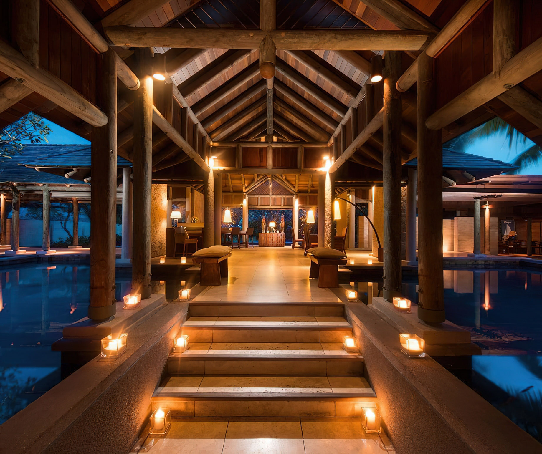 Constance Ephelia Resort – Port Launay, Mahe, Seychelles – Restaurant Night View
