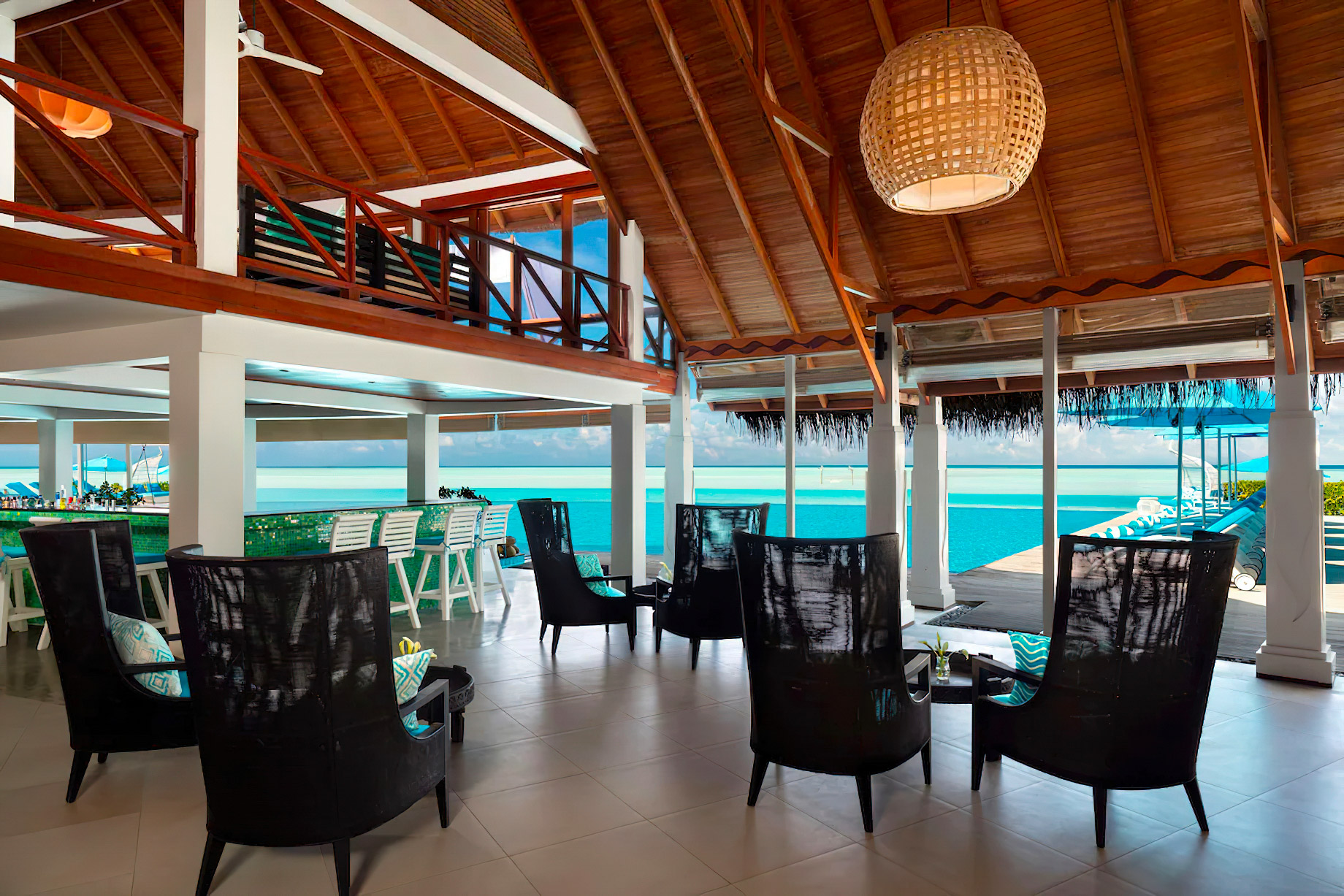 Anantara Thigu Maldives Resort - South Male Atoll, Maldives - Aqua Poolside Restaurant