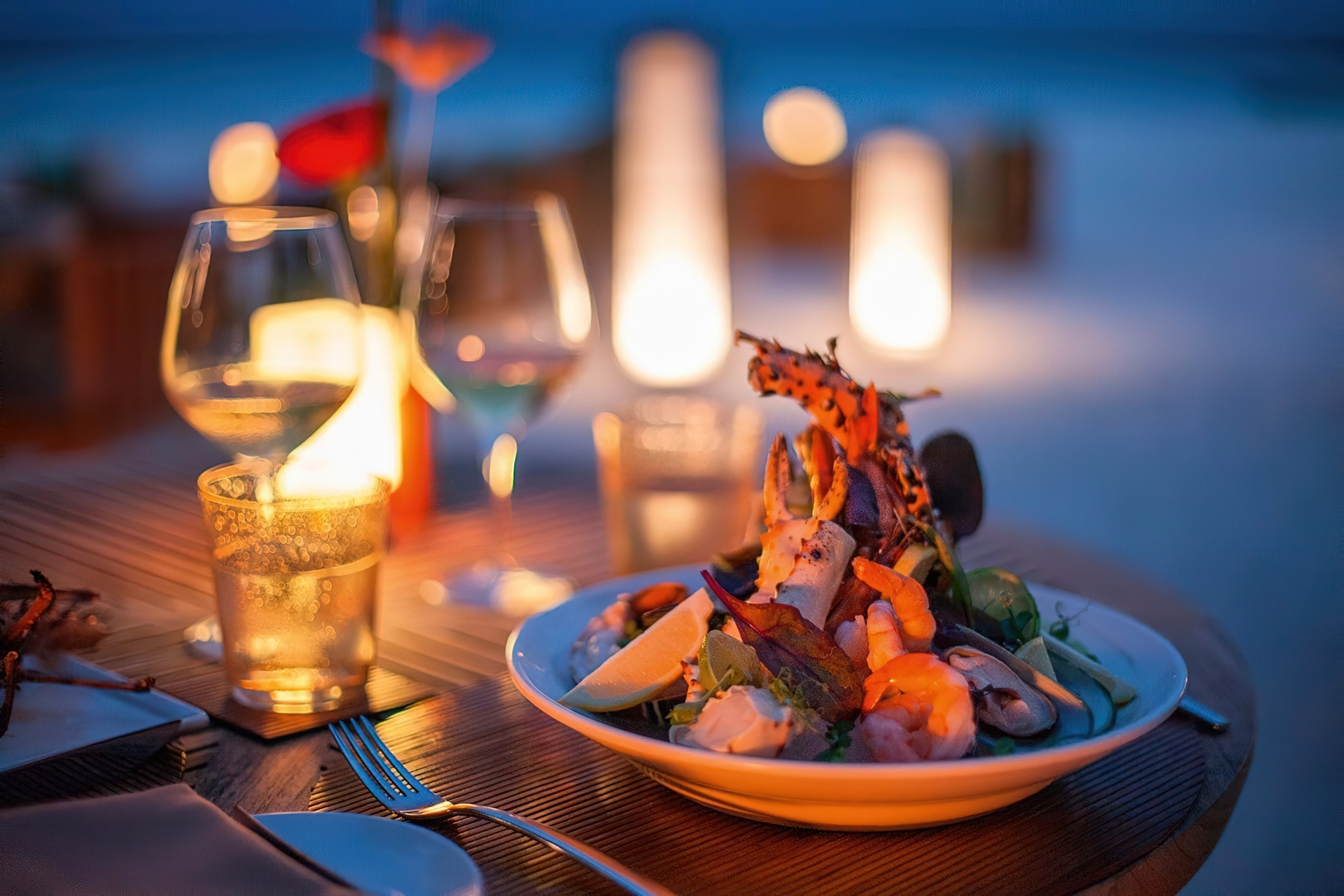 Constance Halaveli Resort - North Ari Atoll, Maldives - Meeru Restaurant Gourmet Food