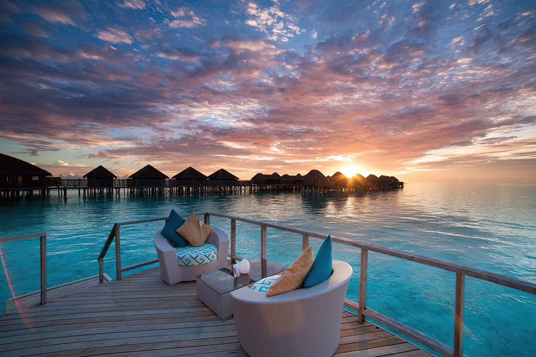 Constance Halaveli Resort – North Ari Atoll, Maldives – Overwater Villas Sunset View