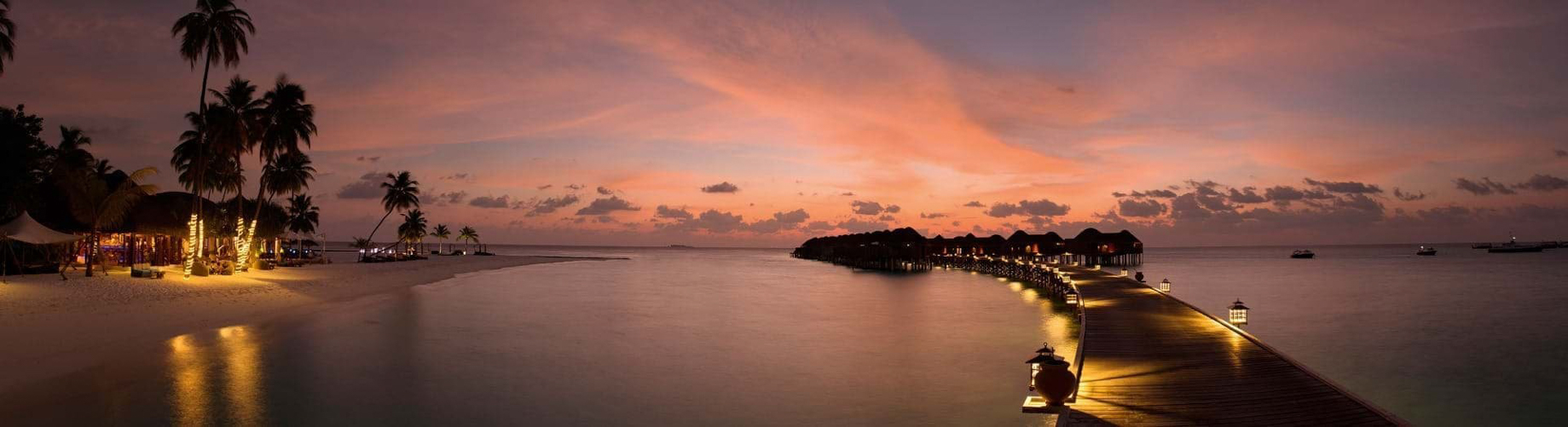 Constance Halaveli Resort - North Ari Atoll, Maldives - Resort Sunset View