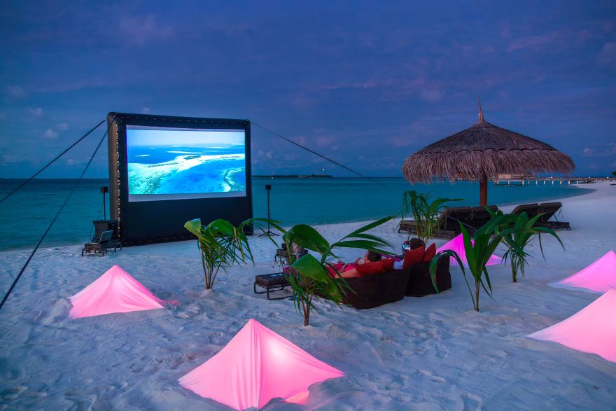 Constance Moofushi Resort - South Ari Atoll, Maldives - Beach Movie Night Ocean View