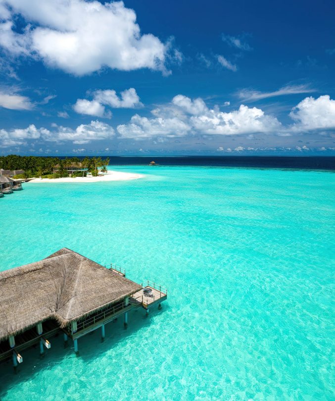 Baglioni Resort Maldives - Maagau Island, Rinbudhoo, Maldives - Umami Overwater Restaurant Aerial View