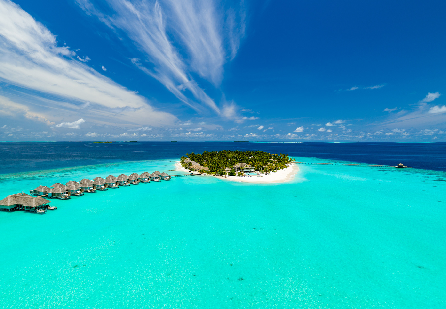 Baglioni Resort Maldives – Maagau Island, Rinbudhoo, Maldives – Resort Private Island Aerial View