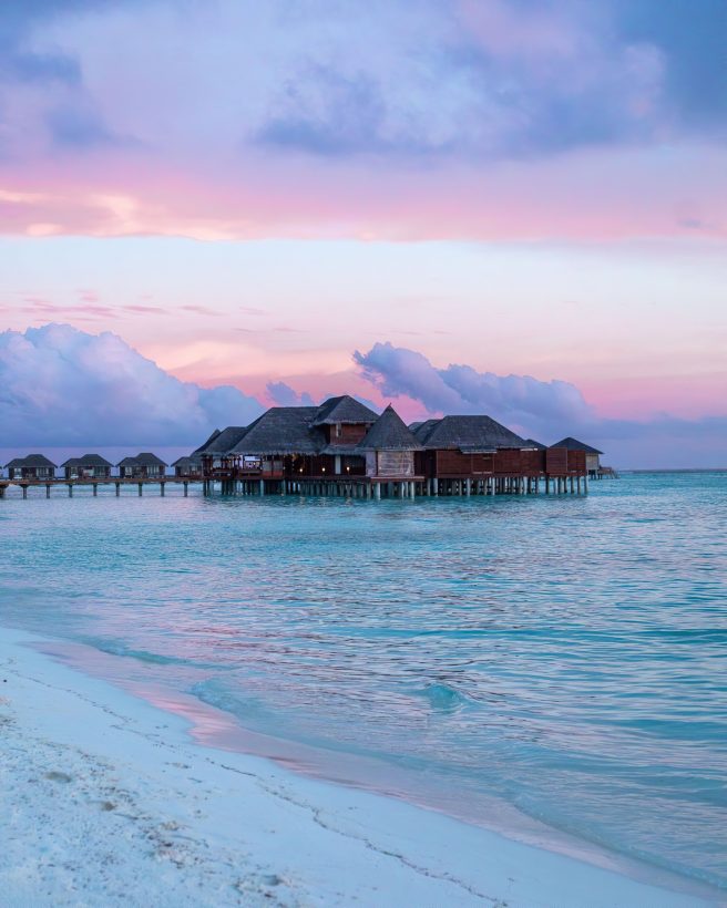 Anantara Thigu Maldives Resort - South Male Atoll, Maldives - Overwater Spa Sunset