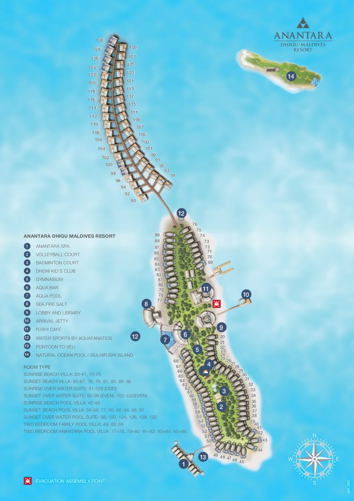 Anantara Thigu Maldives Resort - South Male Atoll, Maldives - Map