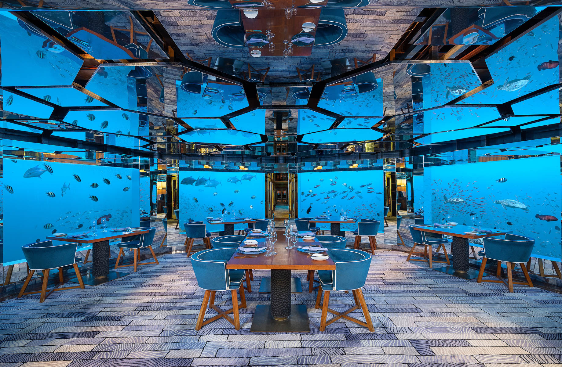 Anantara Kihavah Maldives Villas Resort – Baa Atoll, Maldives – SEA Underwater Restaurant