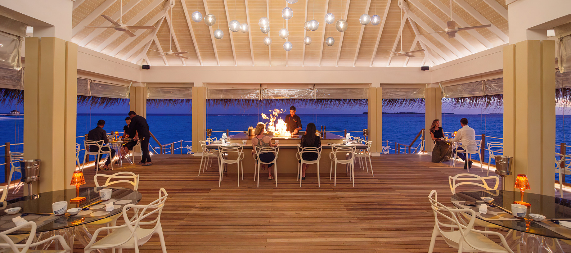 Baglioni Resort Maldives – Maagau Island, Rinbudhoo, Maldives – Umami Restaurant Sunset Dining