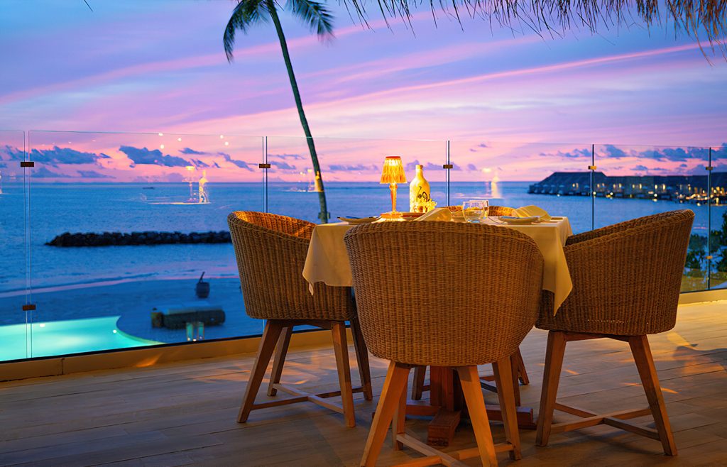 Baglioni Resort Maldives - Maagau Island, Rinbudhoo, Maldives - Ocean View Dining Sunset