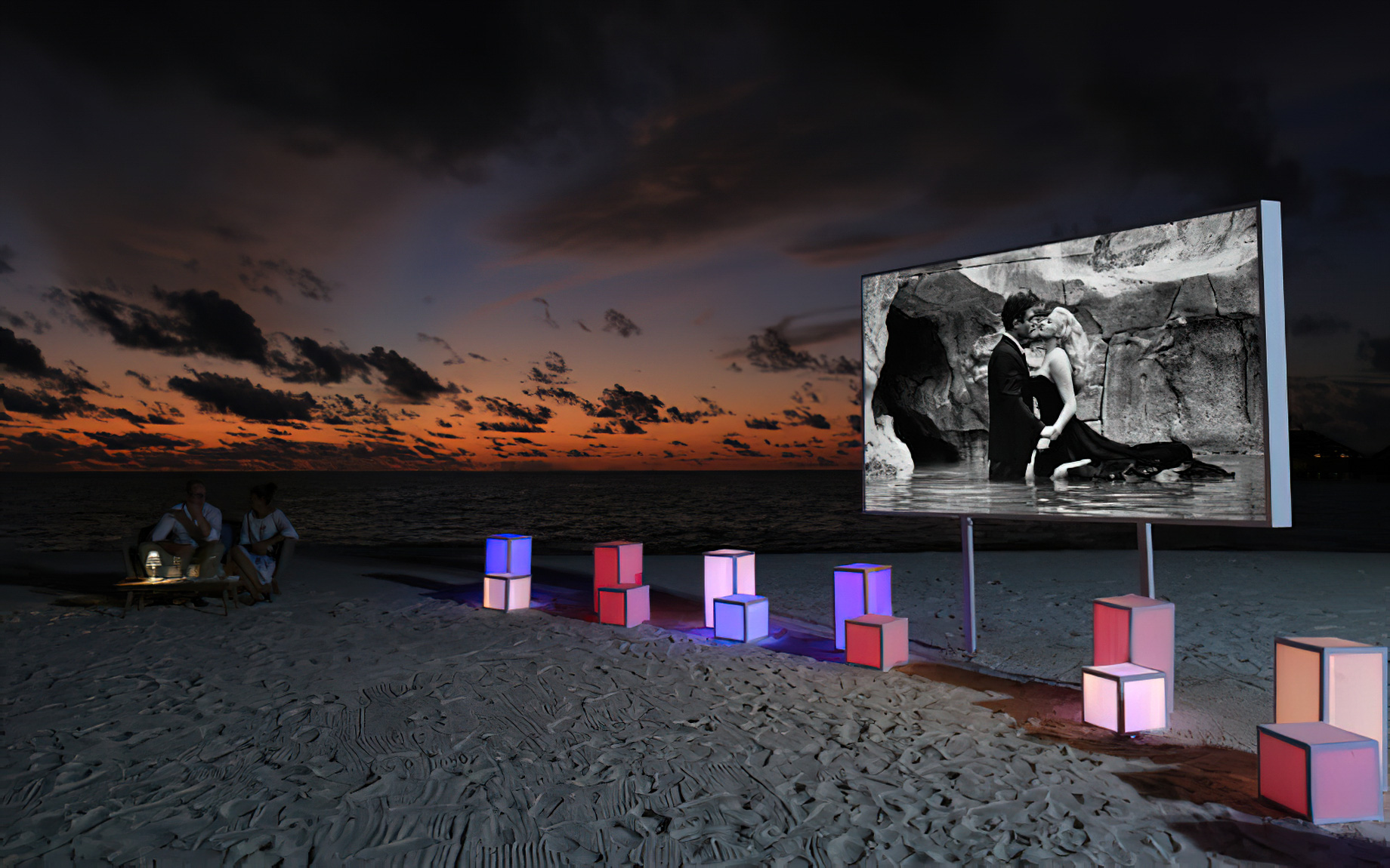 Baglioni Resort Maldives – Maagau Island, Rinbudhoo, Maldives – Beach Movie Night