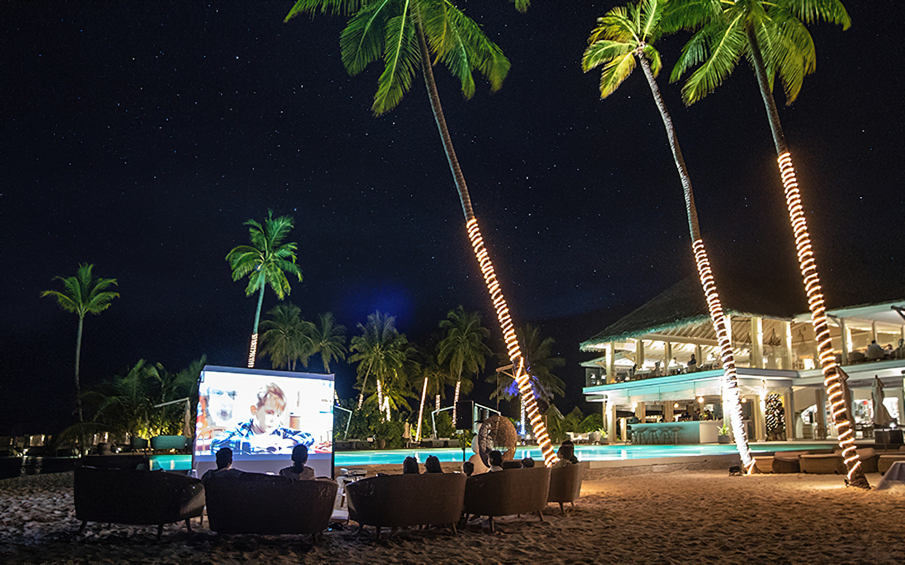 Baglioni Resort Maldives – Maagau Island, Rinbudhoo, Maldives – Beach Movie Night