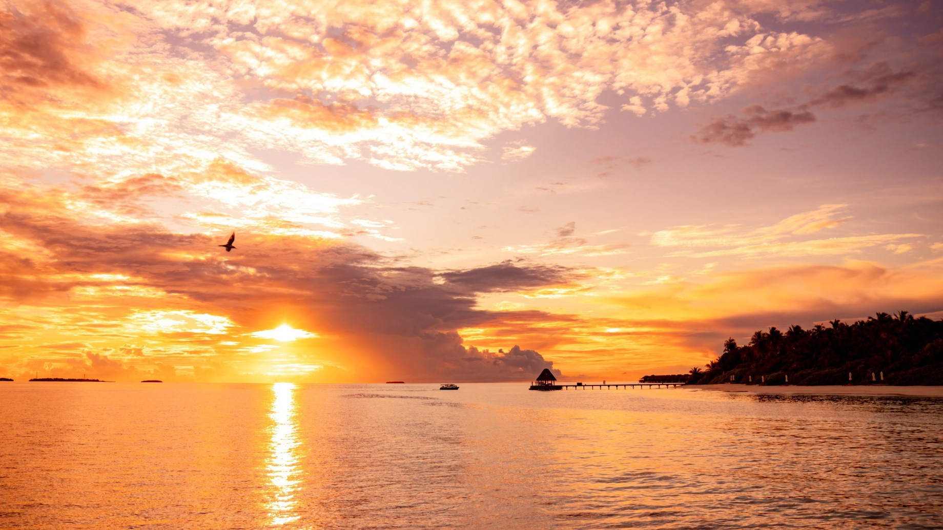 Anantara Kihavah Maldives Villas Resort - Baa Atoll, Maldives - Ocean View Sunset