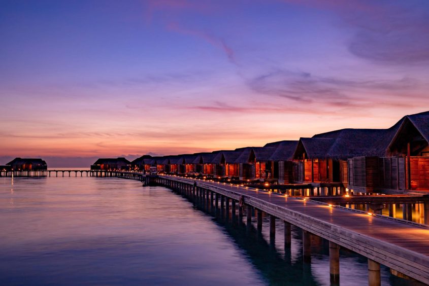 Anantara Kihavah Maldives Villas Resort - Baa Atoll, Maldives - Overwater Villas Sunset View