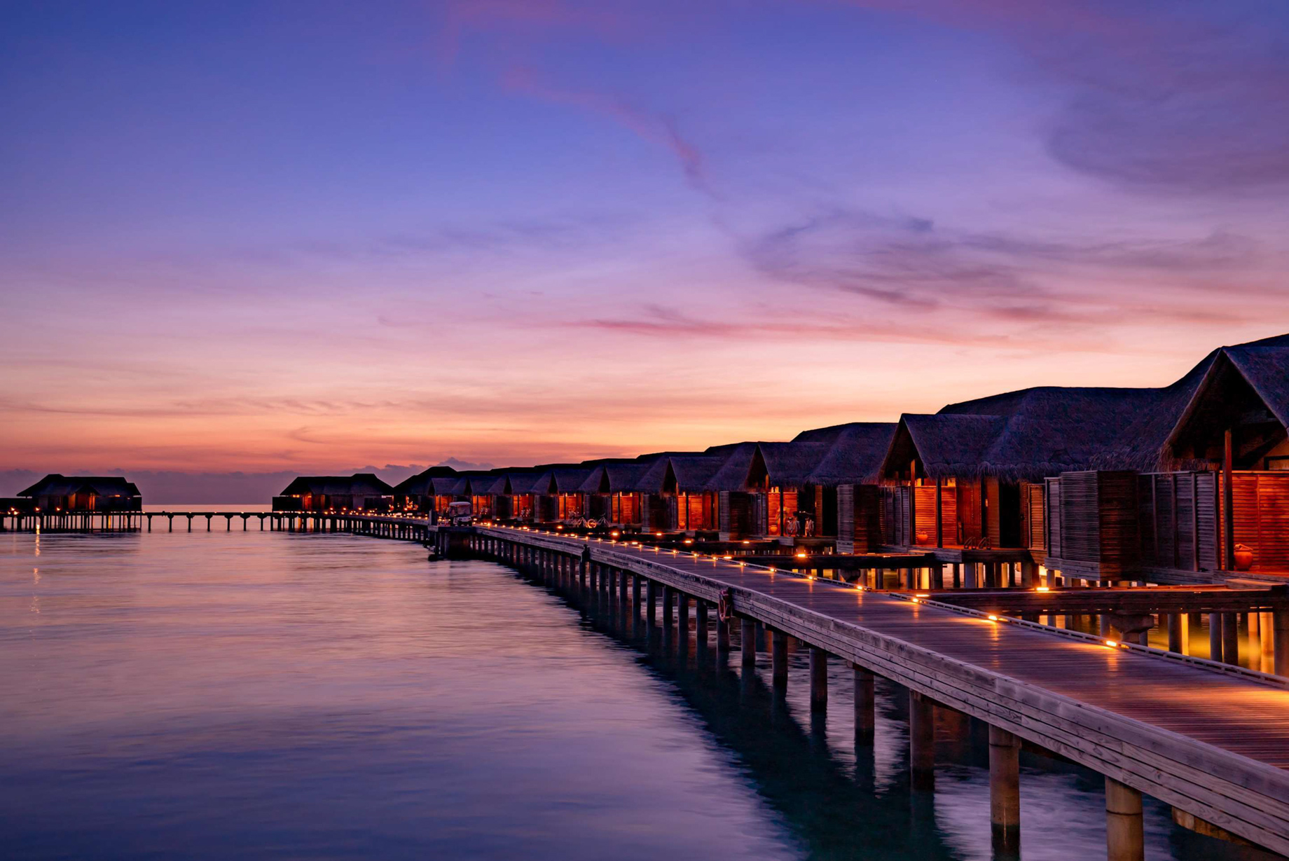 Anantara Kihavah Maldives Villas Resort – Baa Atoll, Maldives – Overwater Villas Sunset View