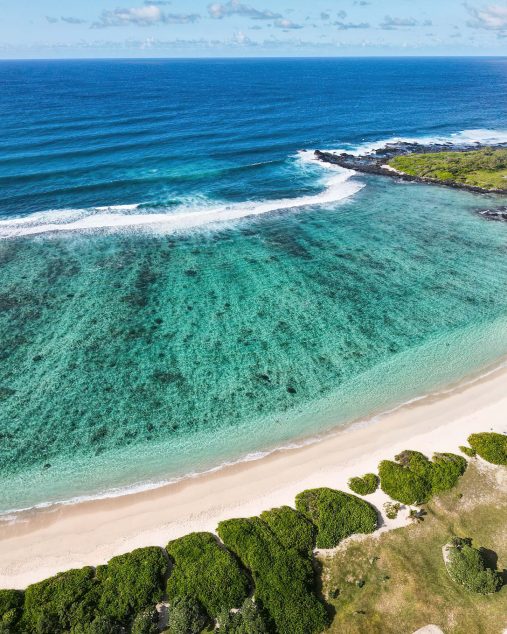 Anantara Iko Mauritius Resort & Villas - Plaine Magnien, Mauritius - Beach Aerial View