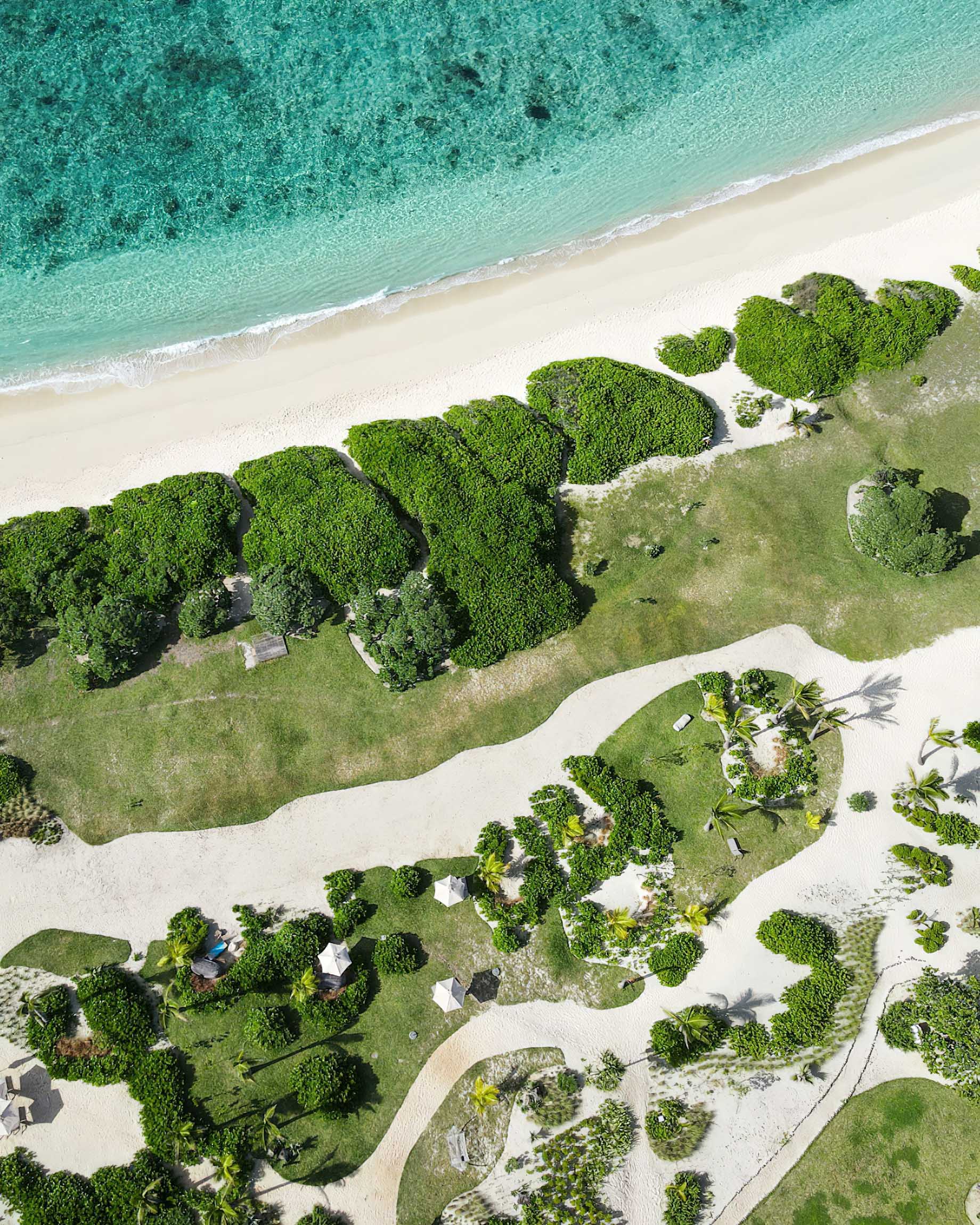 Anantara Iko Mauritius Resort & Villas – Plaine Magnien, Mauritius – Beach Aerial View