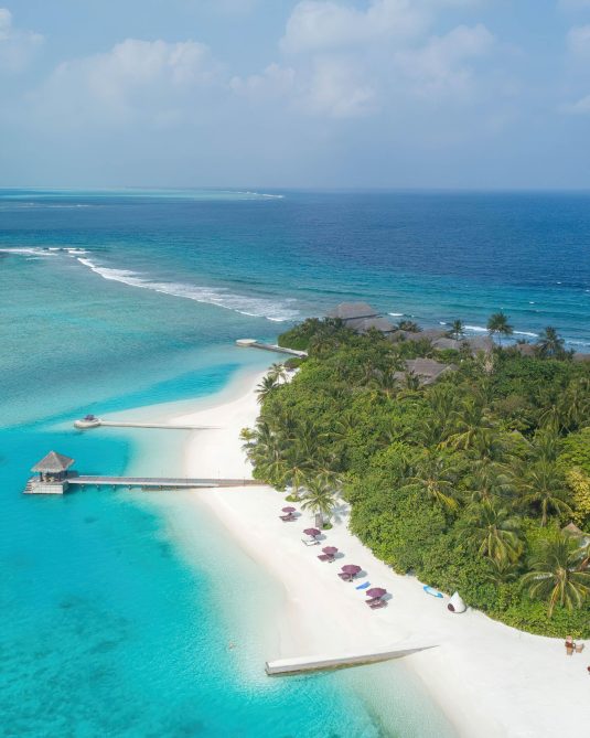 Naladhu Private Island Maldives Resort - South Male Atoll, Maldives - Beach Aerial View