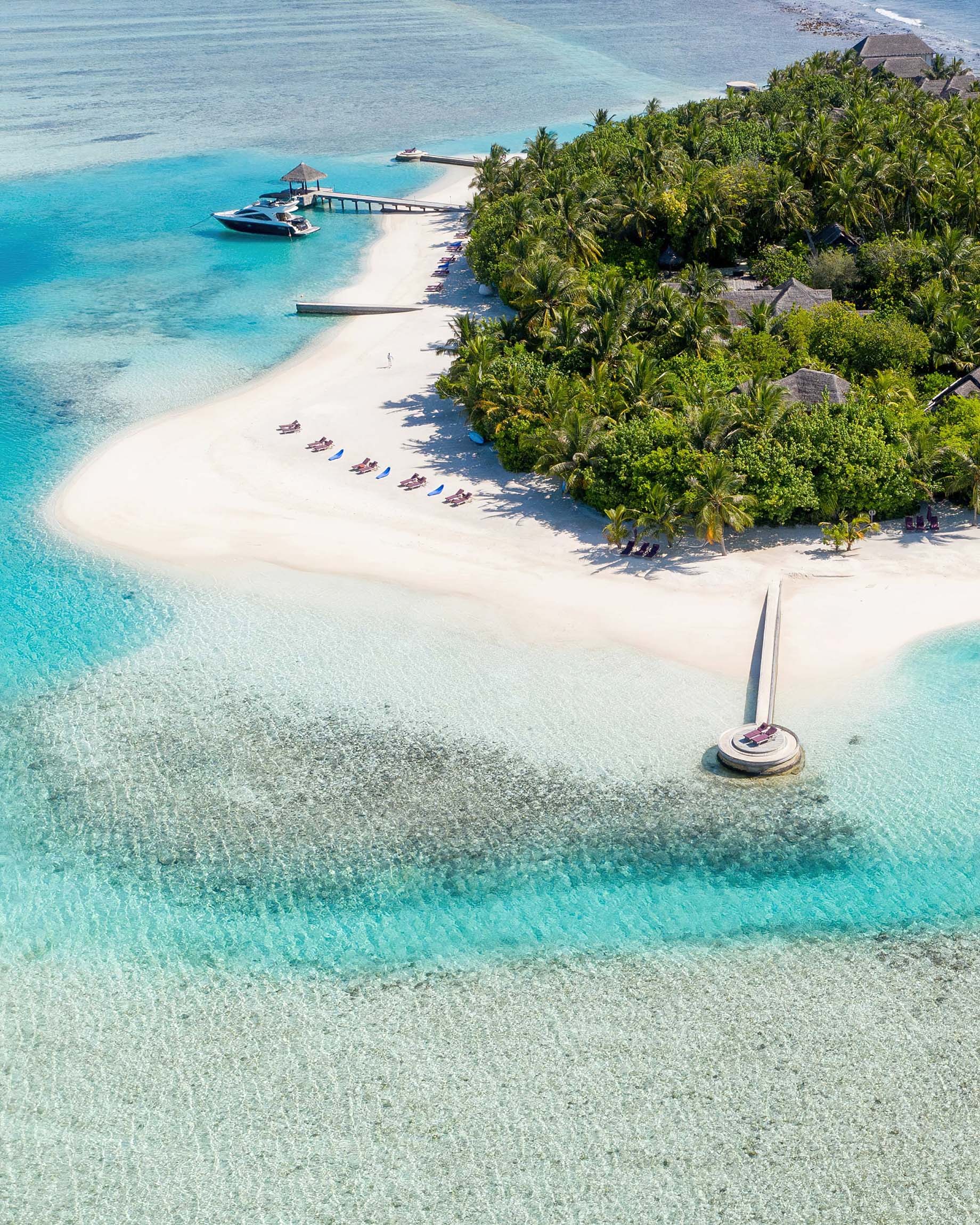 Naladhu Private Island Maldives Resort – South Male Atoll, Maldives – Beach Aerial View