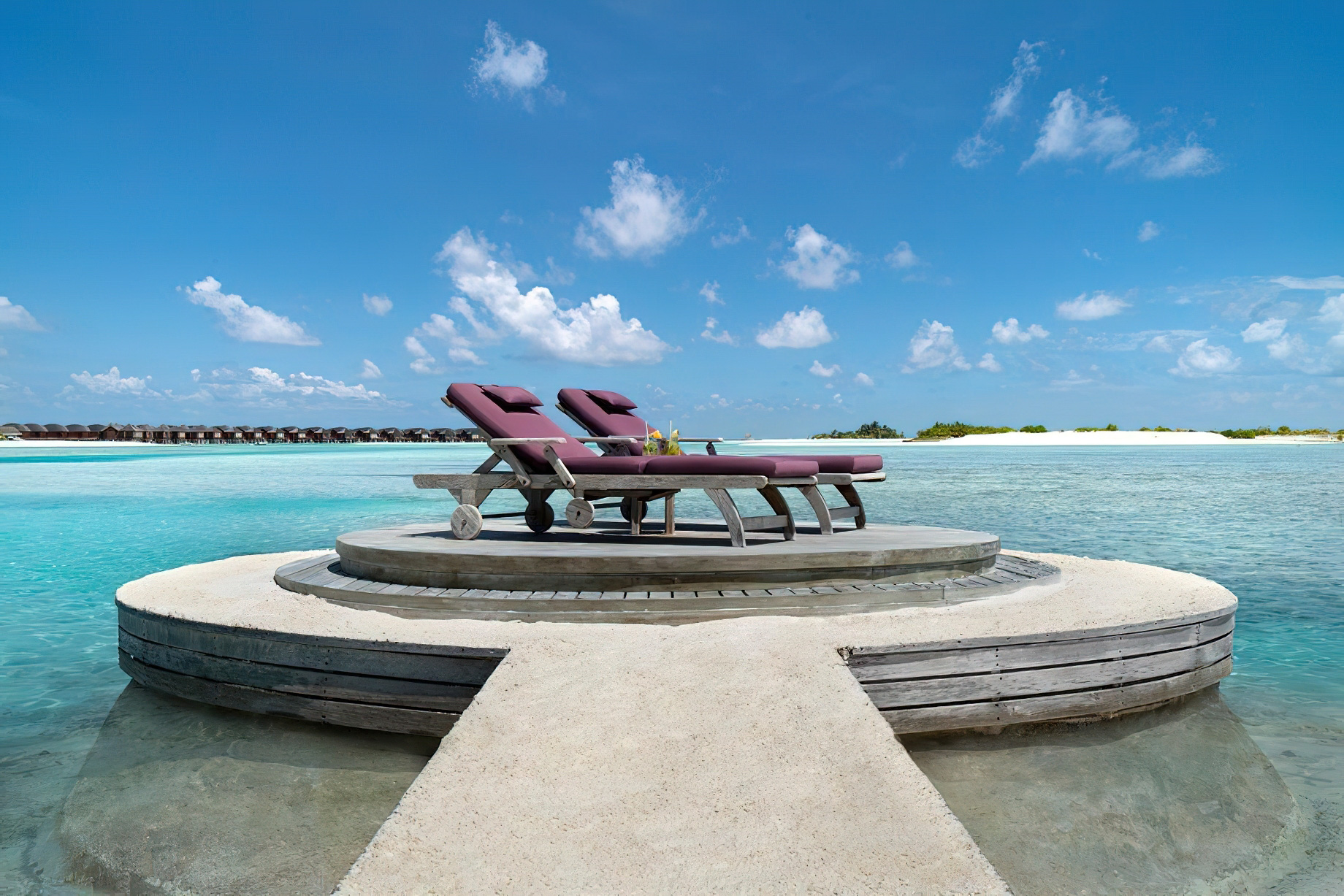Naladhu Private Island Maldives Resort – South Male Atoll, Maldives – Private Jetty Lounge Chairs