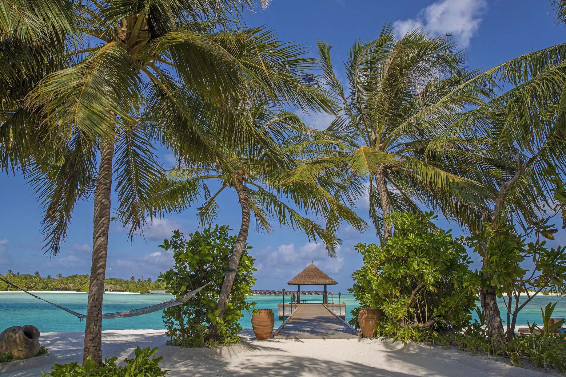 Naladhu Private Island Maldives Resort – South Male Atoll, Maldives – Arrival Jetty Beach View