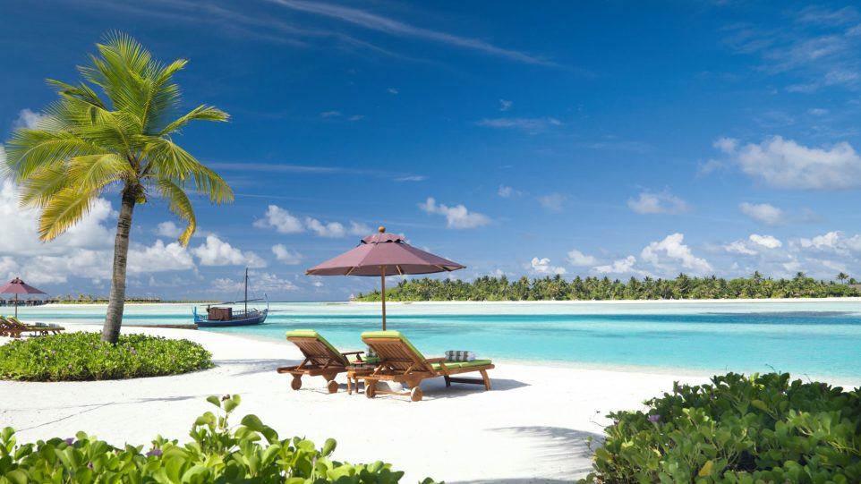 Naladhu Private Island Maldives Resort - South Male Atoll, Maldives - Beach Lounge Chairs