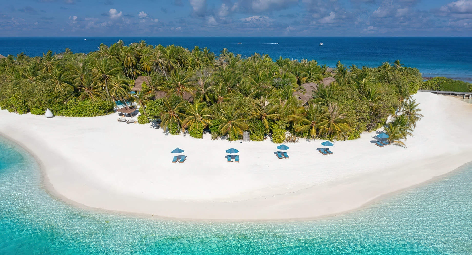 Naladhu Private Island Maldives Resort – South Male Atoll, Maldives – Private Island Beach Aerial View