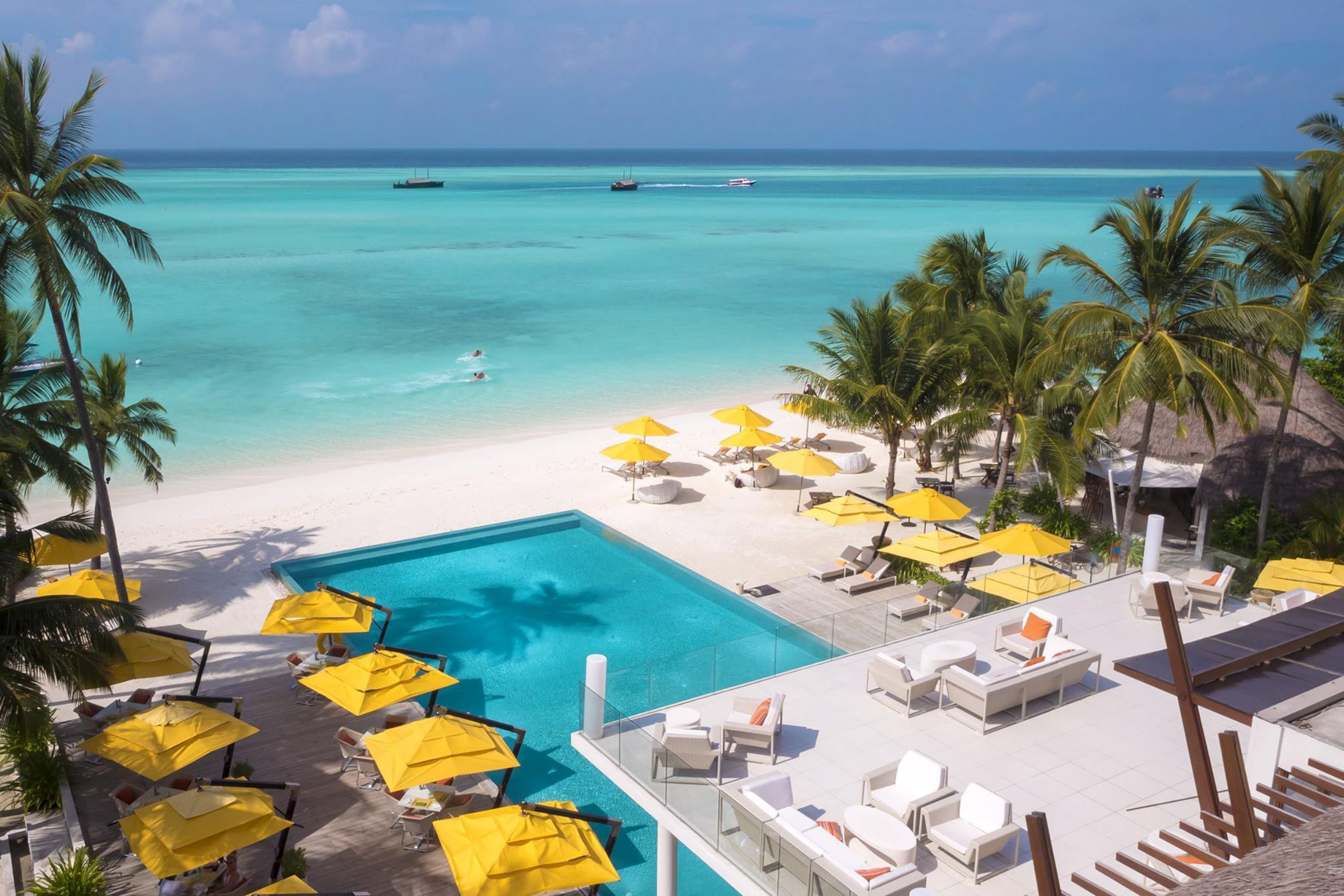Niyama Private Islands Maldives Resort – Dhaalu Atoll, Maldives – Dune Beach Club Pool Ocean View