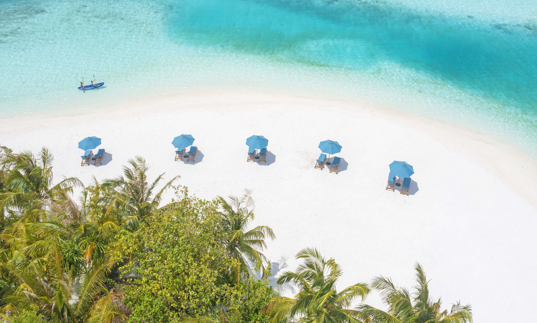 Naladhu Private Island Maldives Resort - South Male Atoll, Maldives - Beach Aerial View