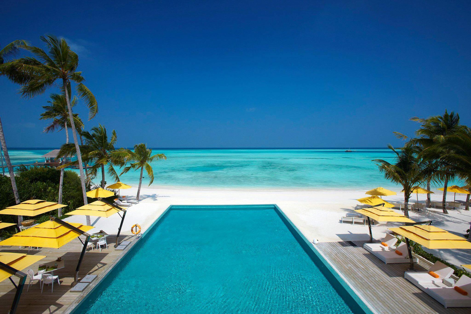 Niyama Private Islands Maldives Resort – Dhaalu Atoll, Maldives – Infinity Pool Deck Ocean View