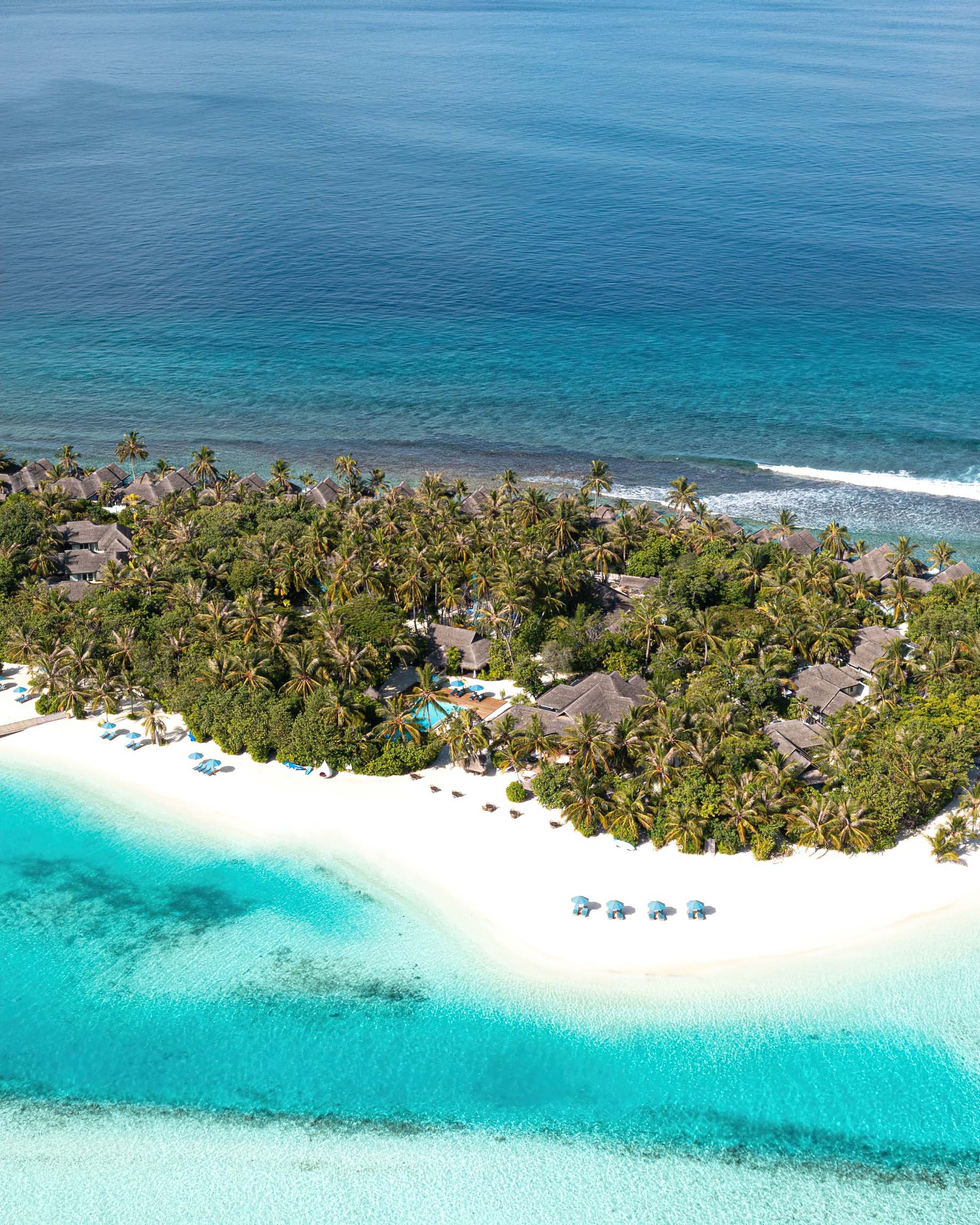 Naladhu Private Island Maldives Resort – South Male Atoll, Maldives – Beach Aerial View