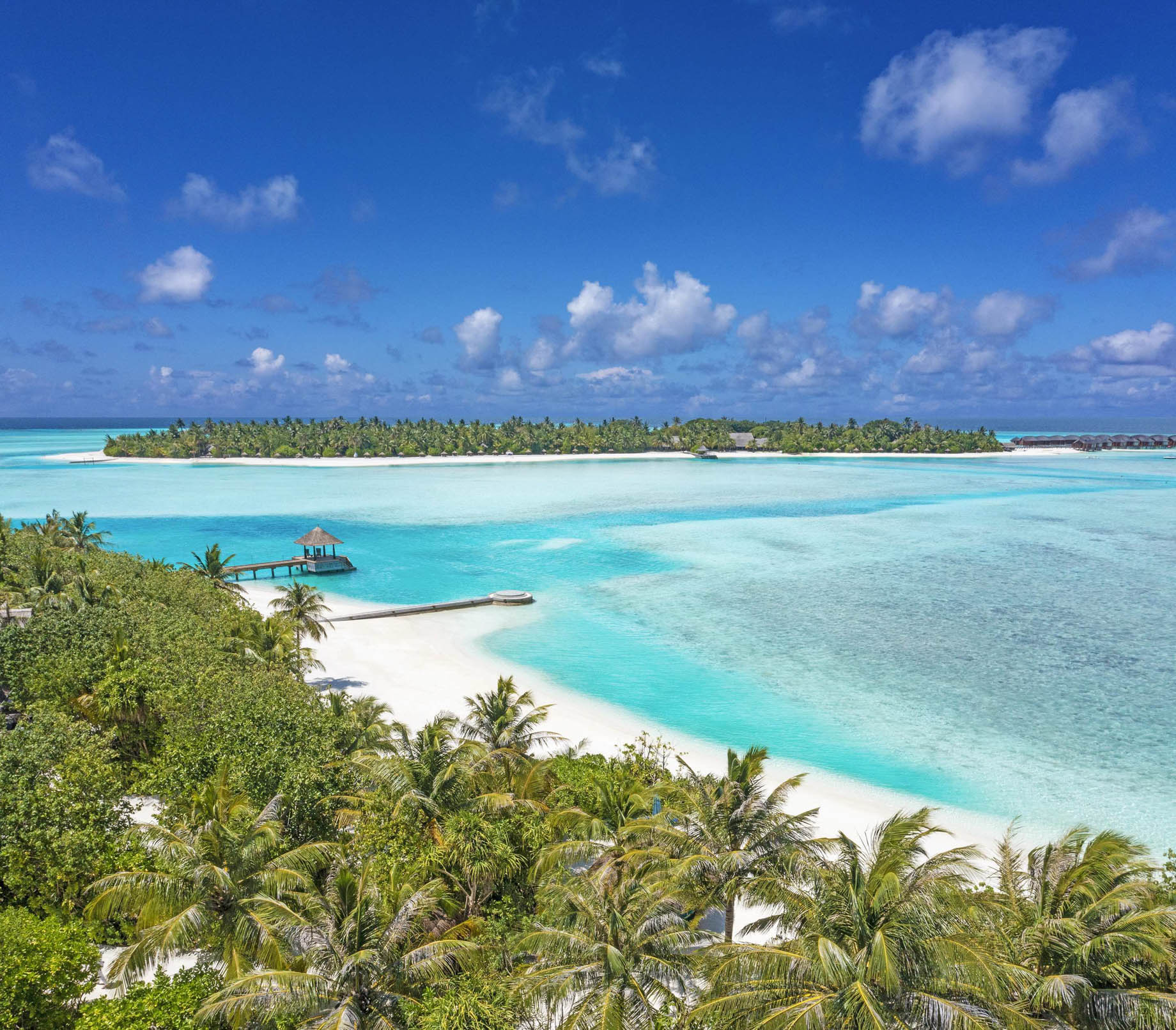 Naladhu Private Island Maldives Resort – South Male Atoll, Maldives – Arrival Jetty Aerial View
