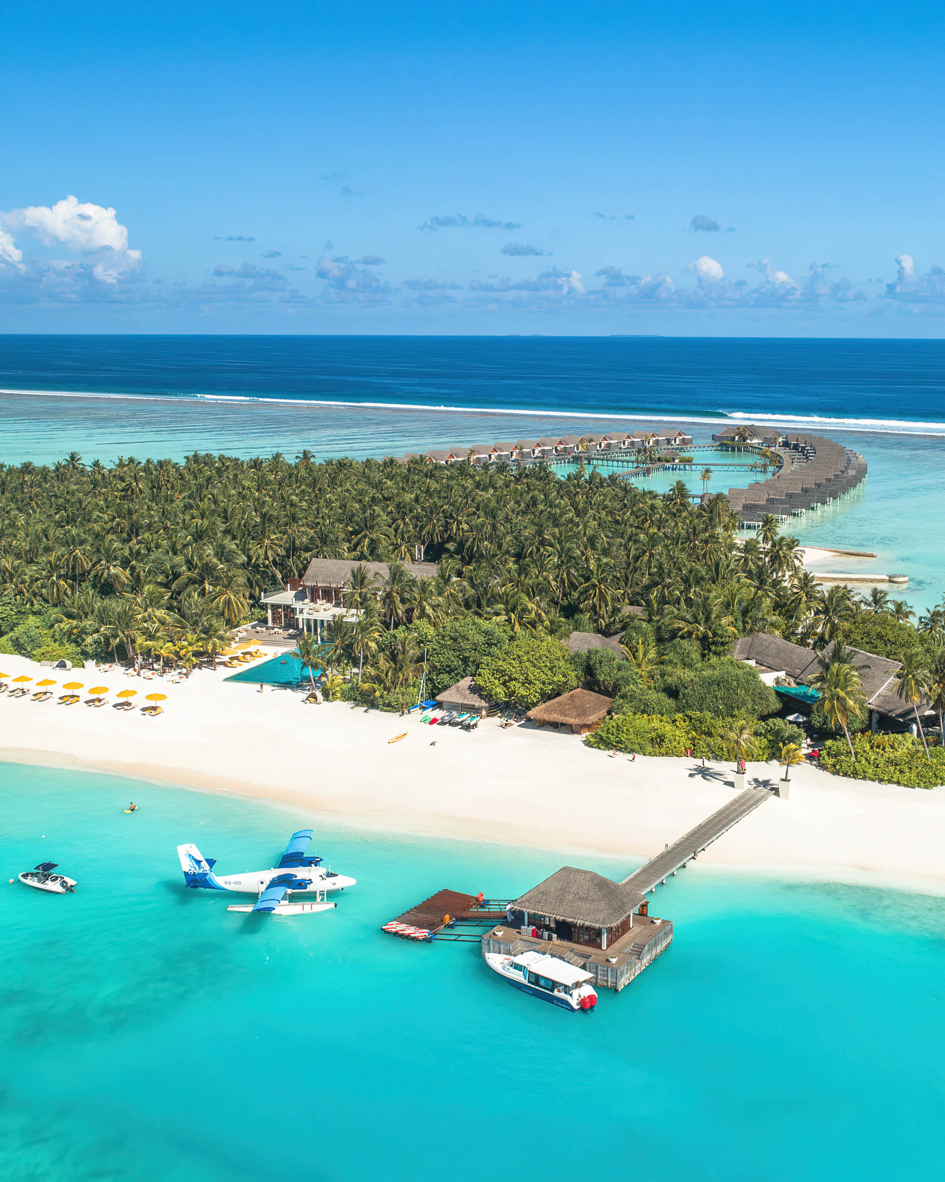 Niyama Private Islands Maldives Resort – Dhaalu Atoll, Maldives – Maldivian Seaplane Arrival Aerial Viiew