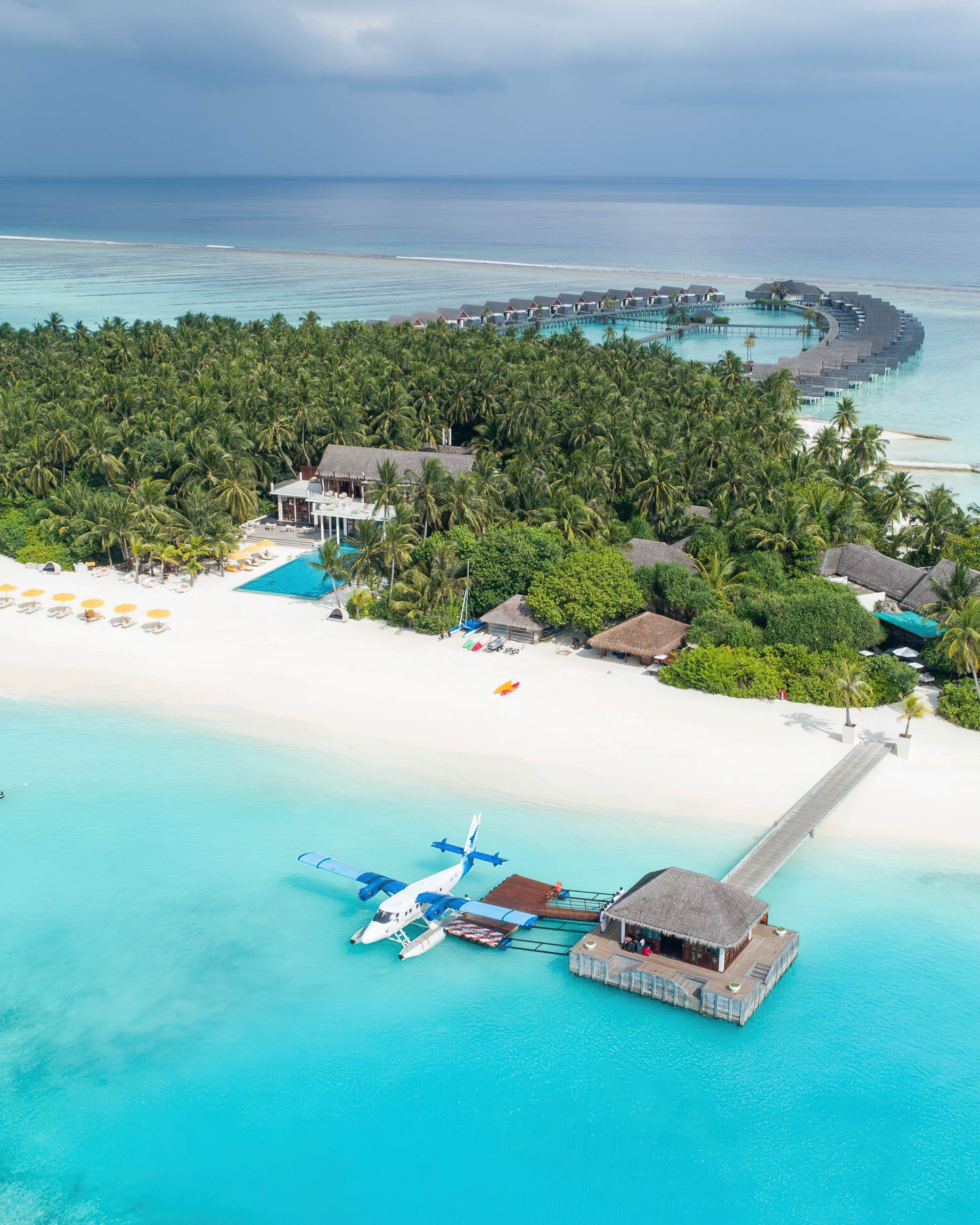 Niyama Private Islands Maldives Resort - Dhaalu Atoll, Maldives - Maldivian Seaplane Arrival Jetty Aerial View