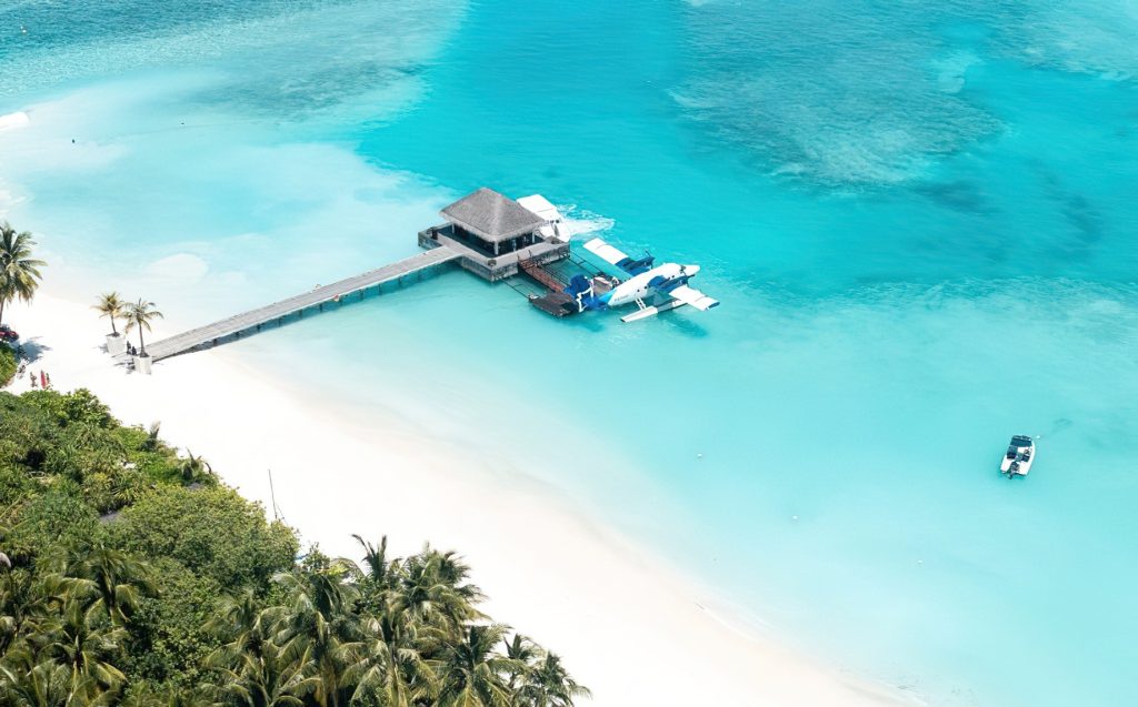 Niyama Private Islands Maldives Resort - Dhaalu Atoll, Maldives - Maldivian Seaplane Arrival Jetty Aerial View