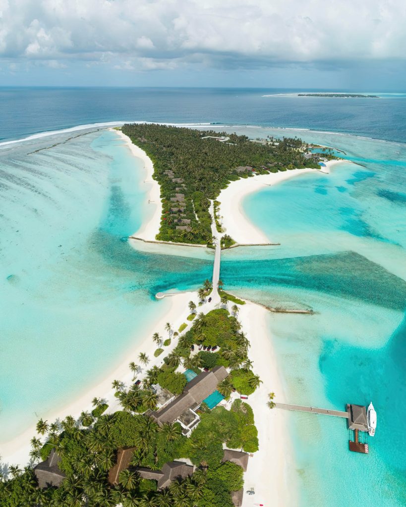 Niyama Private Islands Maldives Resort - Dhaalu Atoll, Maldives - Arrival Jetty Boat Aerial View