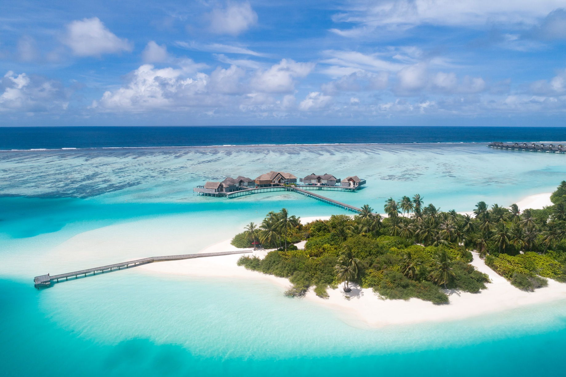 Niyama Private Islands Maldives Resort - Dhaalu Atoll, Maldives - The Crescent Overwater Pavilion Aerial Ocean View